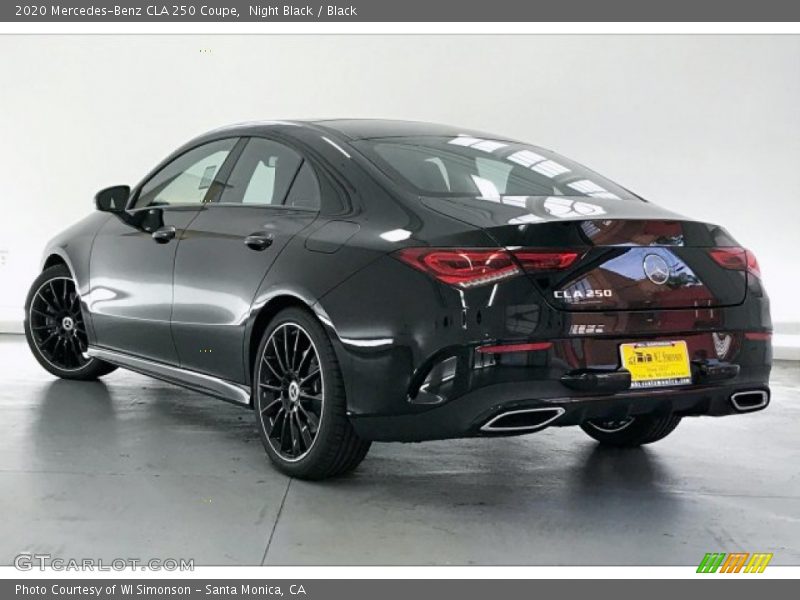 Night Black / Black 2020 Mercedes-Benz CLA 250 Coupe