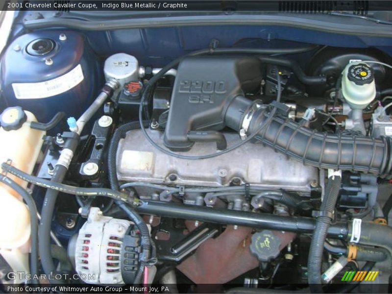 Indigo Blue Metallic / Graphite 2001 Chevrolet Cavalier Coupe