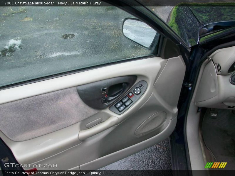 Navy Blue Metallic / Gray 2001 Chevrolet Malibu Sedan