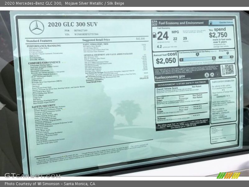 Mojave Silver Metallic / Silk Beige 2020 Mercedes-Benz GLC 300