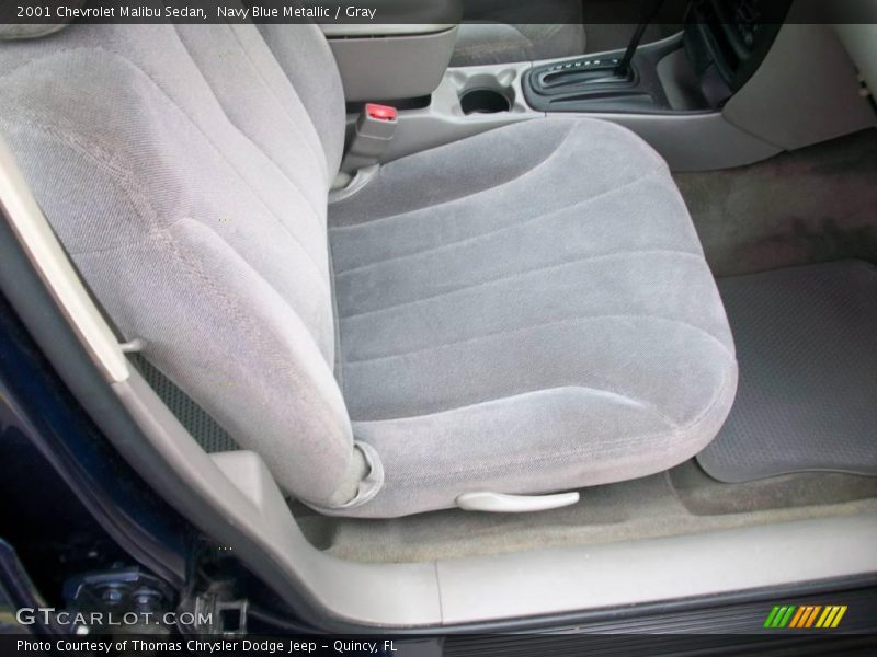 Navy Blue Metallic / Gray 2001 Chevrolet Malibu Sedan