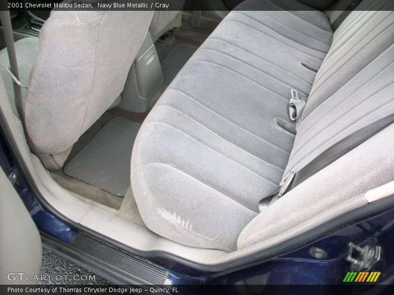 Navy Blue Metallic / Gray 2001 Chevrolet Malibu Sedan