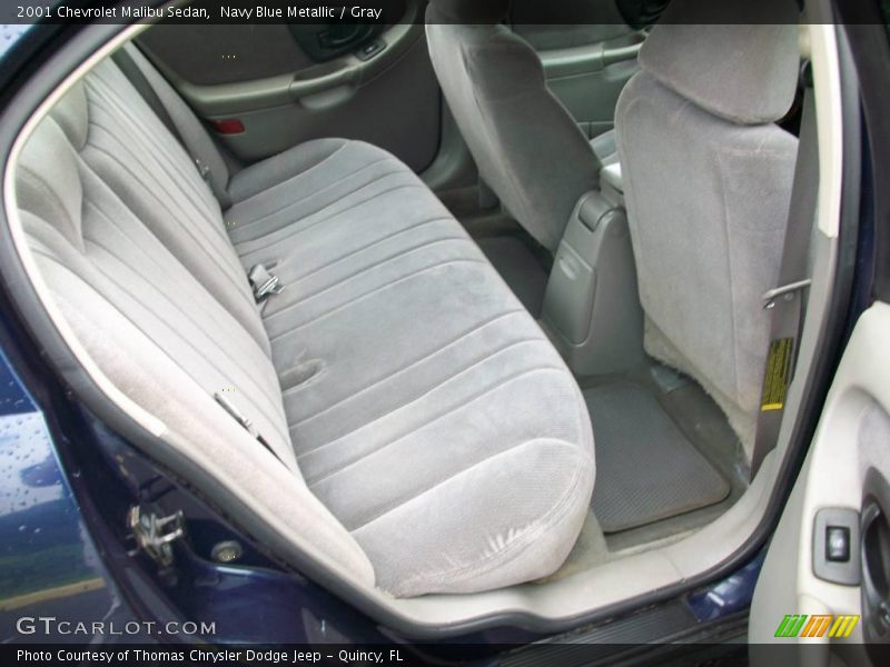 Navy Blue Metallic / Gray 2001 Chevrolet Malibu Sedan