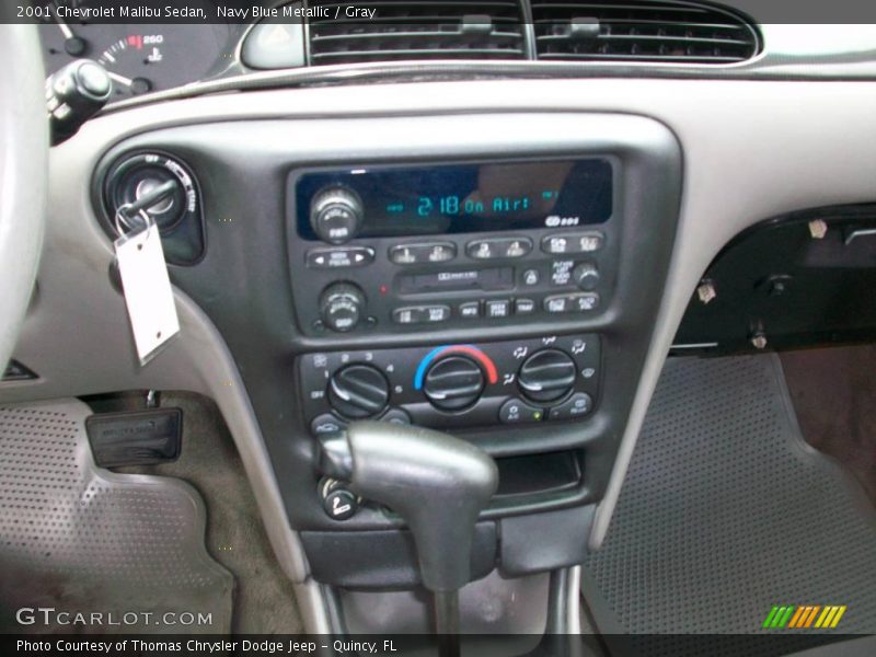 Navy Blue Metallic / Gray 2001 Chevrolet Malibu Sedan