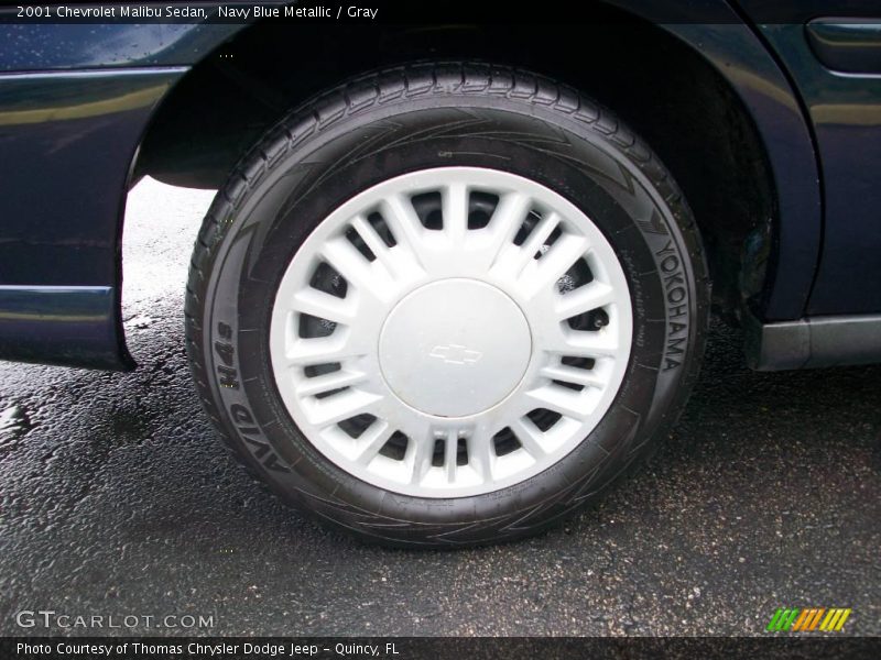 Navy Blue Metallic / Gray 2001 Chevrolet Malibu Sedan