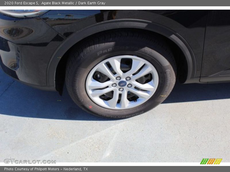 Agate Black Metallic / Dark Earth Gray 2020 Ford Escape S