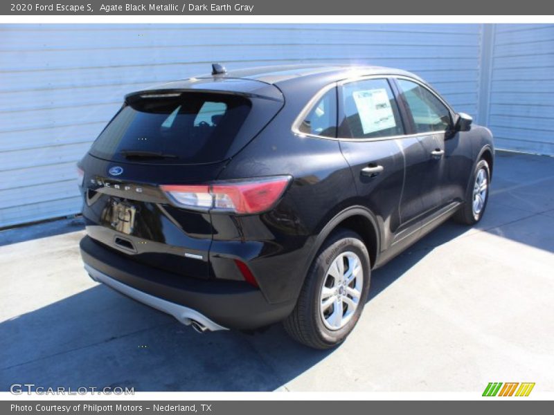 Agate Black Metallic / Dark Earth Gray 2020 Ford Escape S