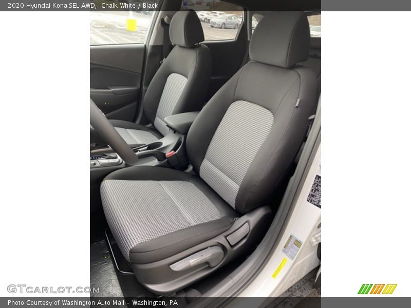 Chalk White / Black 2020 Hyundai Kona SEL AWD