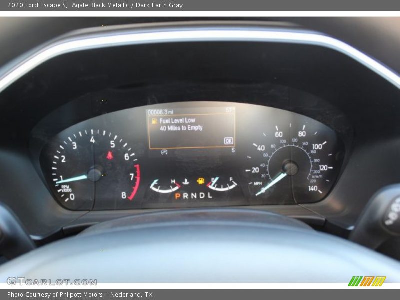 Agate Black Metallic / Dark Earth Gray 2020 Ford Escape S