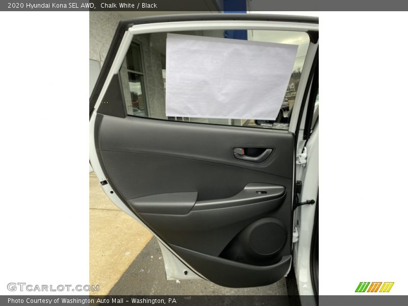 Chalk White / Black 2020 Hyundai Kona SEL AWD