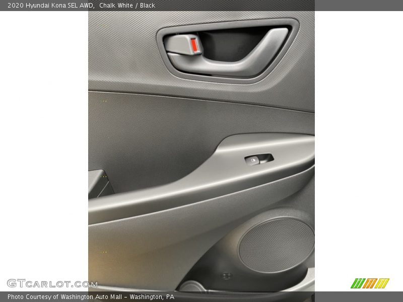 Chalk White / Black 2020 Hyundai Kona SEL AWD