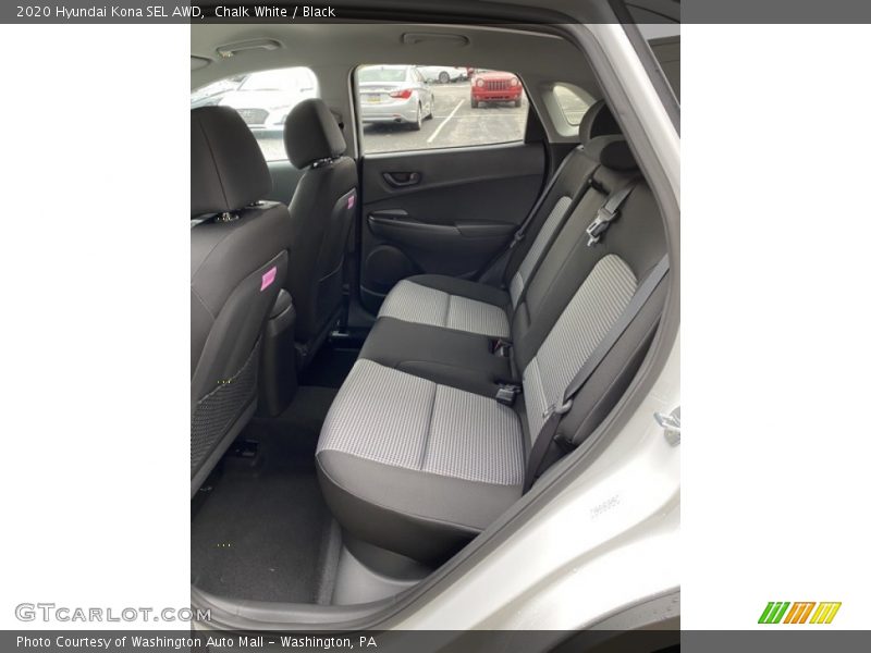 Chalk White / Black 2020 Hyundai Kona SEL AWD