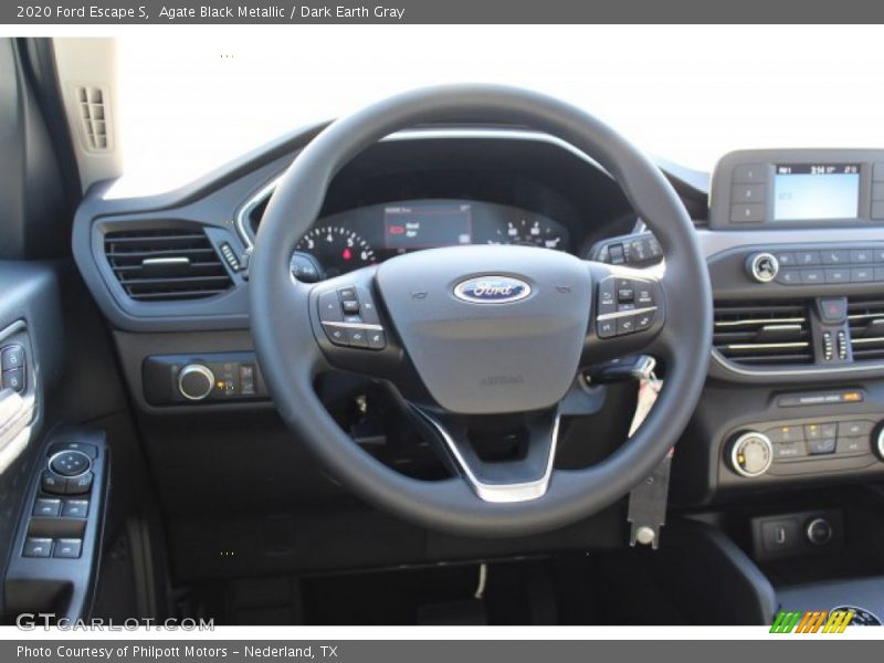 Agate Black Metallic / Dark Earth Gray 2020 Ford Escape S