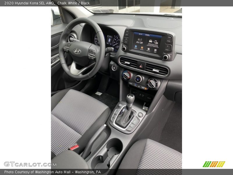 Chalk White / Black 2020 Hyundai Kona SEL AWD