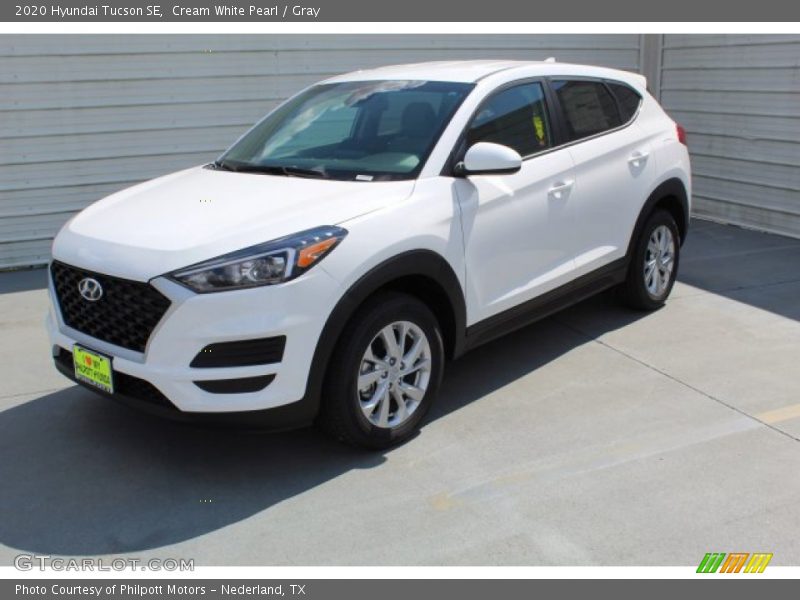 Cream White Pearl / Gray 2020 Hyundai Tucson SE