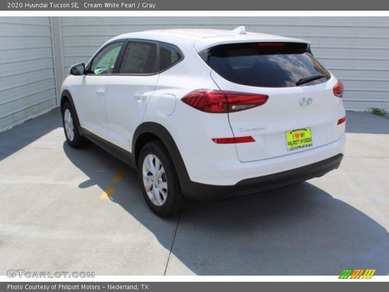 Cream White Pearl / Gray 2020 Hyundai Tucson SE