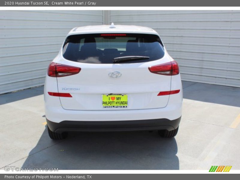 Cream White Pearl / Gray 2020 Hyundai Tucson SE