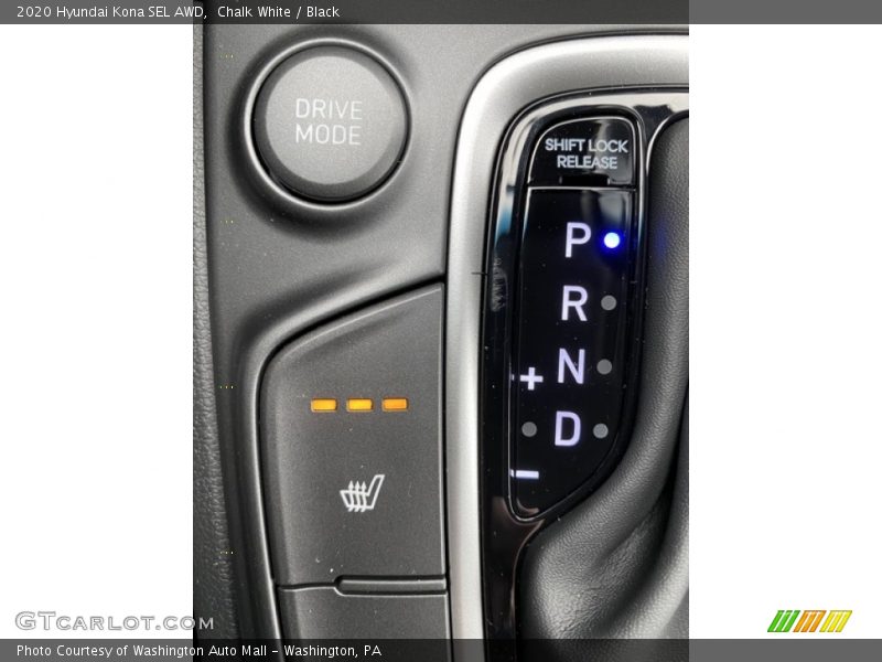 Chalk White / Black 2020 Hyundai Kona SEL AWD