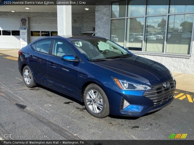 Lakeside Blue / Gray 2020 Hyundai Elantra Value Edition