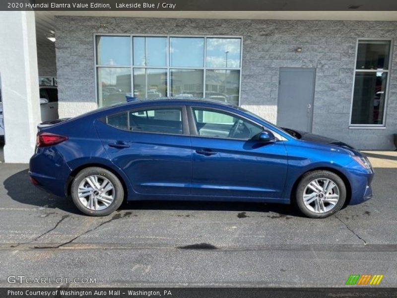 Lakeside Blue / Gray 2020 Hyundai Elantra Value Edition