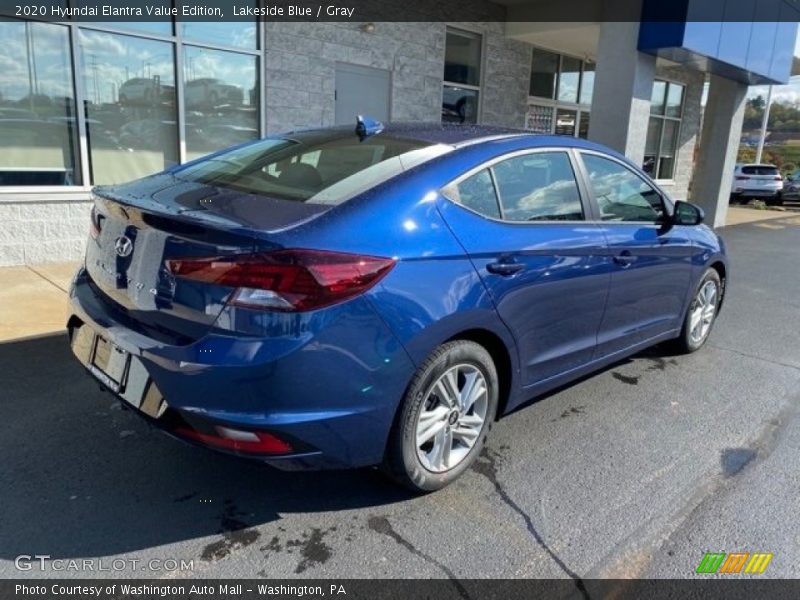 Lakeside Blue / Gray 2020 Hyundai Elantra Value Edition