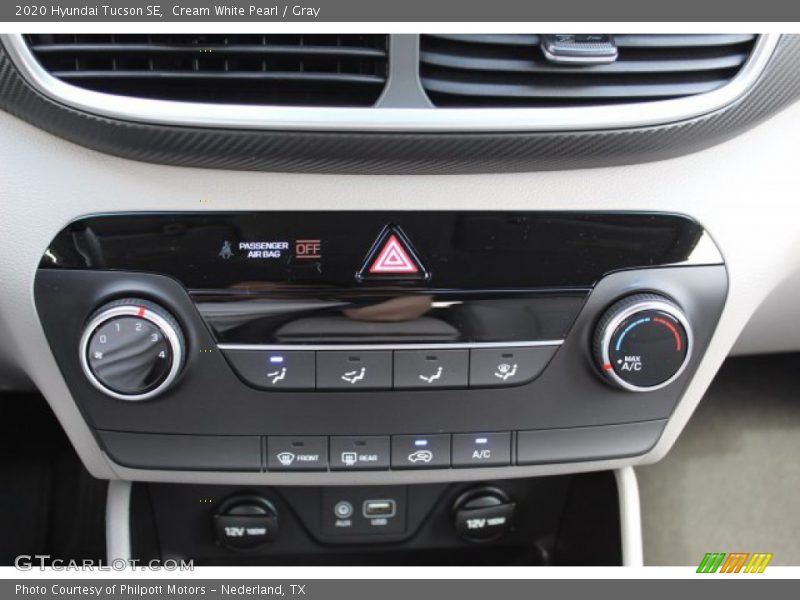 Cream White Pearl / Gray 2020 Hyundai Tucson SE