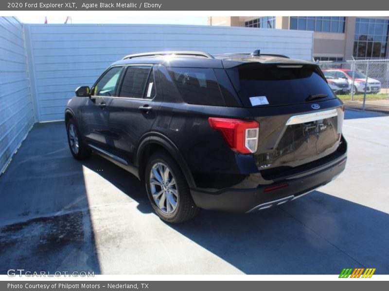 Agate Black Metallic / Ebony 2020 Ford Explorer XLT