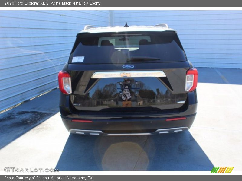 Agate Black Metallic / Ebony 2020 Ford Explorer XLT