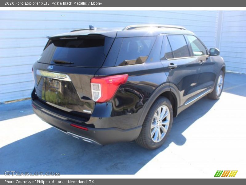Agate Black Metallic / Ebony 2020 Ford Explorer XLT