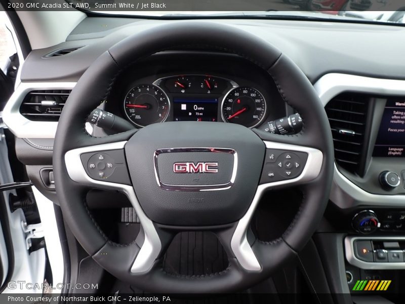 Summit White / Jet Black 2020 GMC Acadia SLT AWD