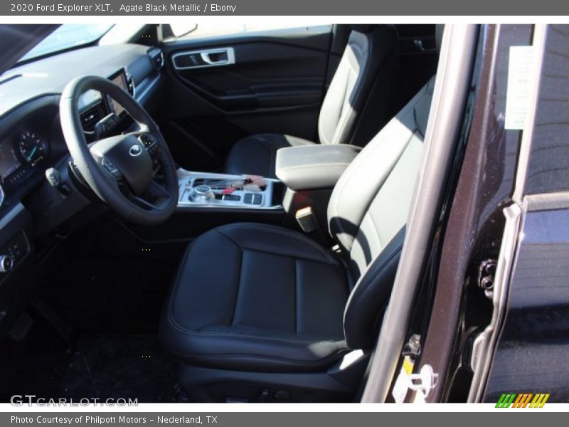 Agate Black Metallic / Ebony 2020 Ford Explorer XLT