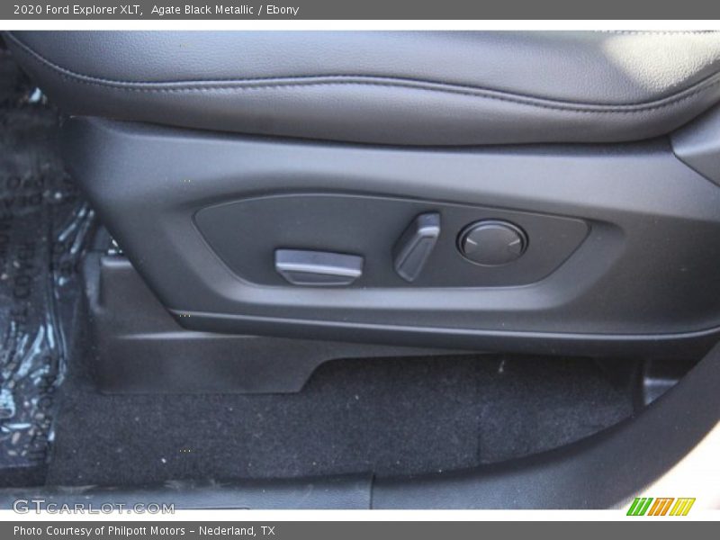 Agate Black Metallic / Ebony 2020 Ford Explorer XLT