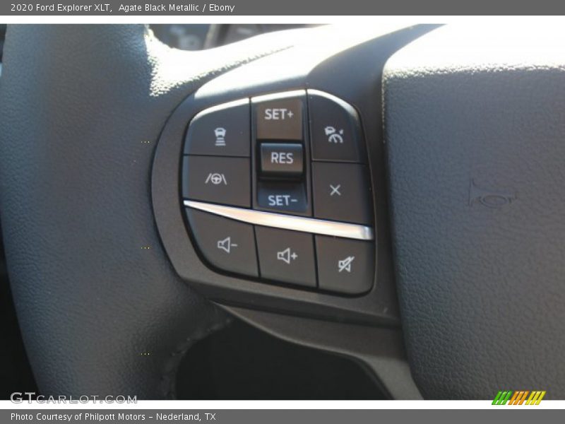 Agate Black Metallic / Ebony 2020 Ford Explorer XLT