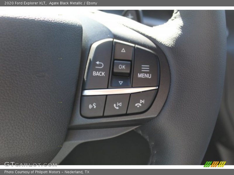 Agate Black Metallic / Ebony 2020 Ford Explorer XLT