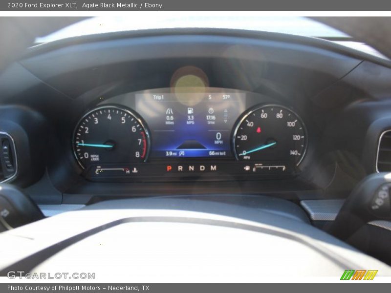 Agate Black Metallic / Ebony 2020 Ford Explorer XLT