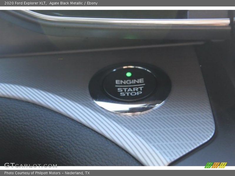 Agate Black Metallic / Ebony 2020 Ford Explorer XLT