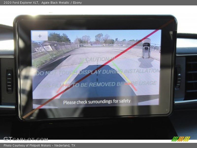 Agate Black Metallic / Ebony 2020 Ford Explorer XLT