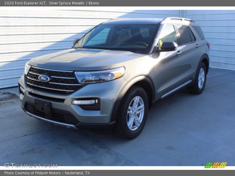 Silver Spruce Metallic / Ebony 2020 Ford Explorer XLT