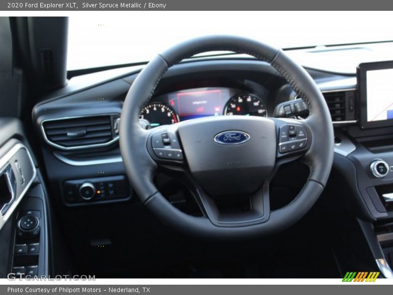 Silver Spruce Metallic / Ebony 2020 Ford Explorer XLT