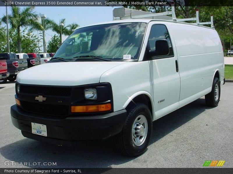 Summit White / Medium Dark Pewter 2004 Chevrolet Express 3500 Extended Commercial Van