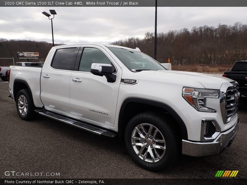 Front 3/4 View of 2020 Sierra 1500 SLT Crew Cab 4WD
