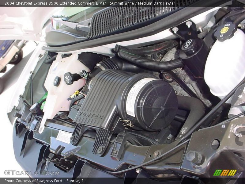 Summit White / Medium Dark Pewter 2004 Chevrolet Express 3500 Extended Commercial Van