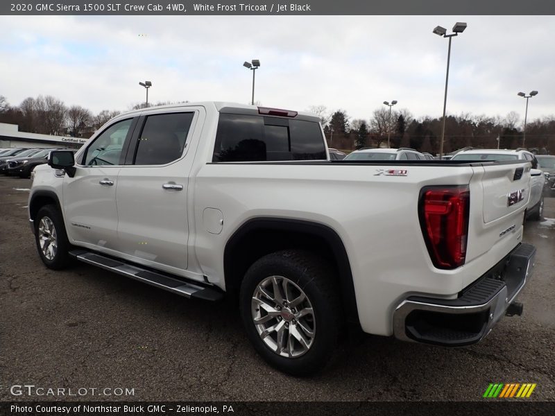 White Frost Tricoat / Jet Black 2020 GMC Sierra 1500 SLT Crew Cab 4WD