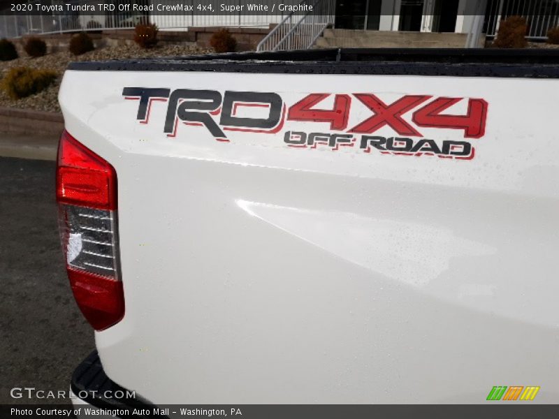 Super White / Graphite 2020 Toyota Tundra TRD Off Road CrewMax 4x4
