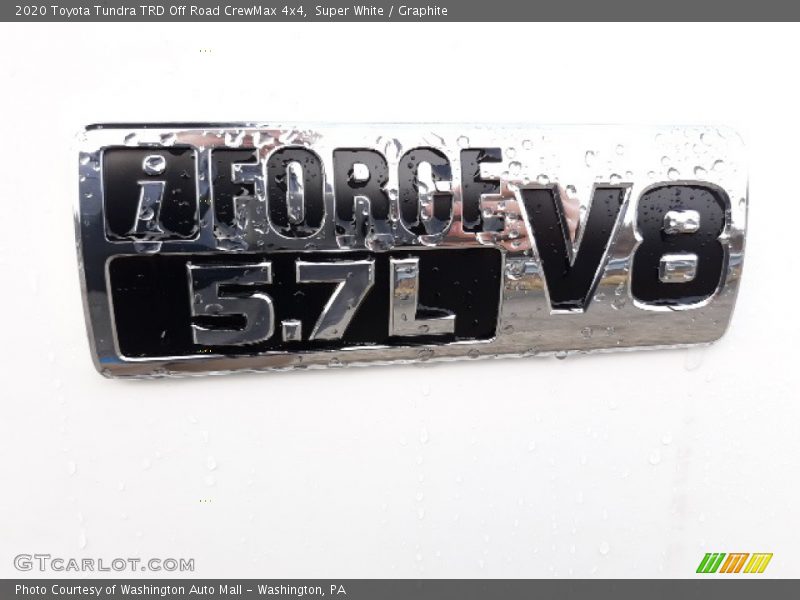 Super White / Graphite 2020 Toyota Tundra TRD Off Road CrewMax 4x4