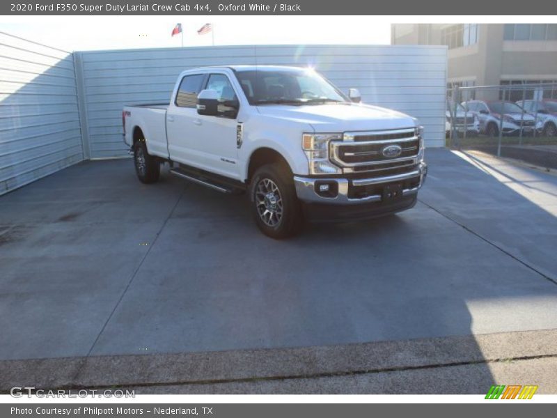 Oxford White / Black 2020 Ford F350 Super Duty Lariat Crew Cab 4x4