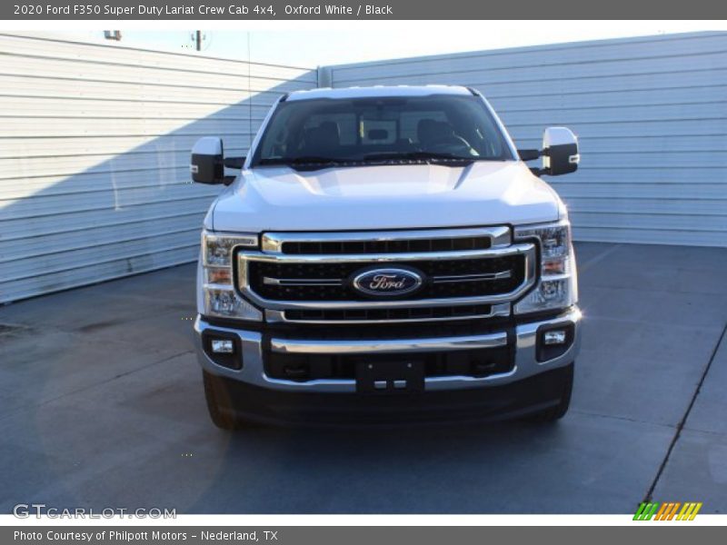 Oxford White / Black 2020 Ford F350 Super Duty Lariat Crew Cab 4x4