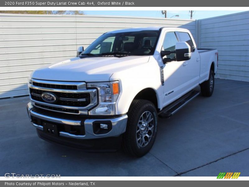 Oxford White / Black 2020 Ford F350 Super Duty Lariat Crew Cab 4x4