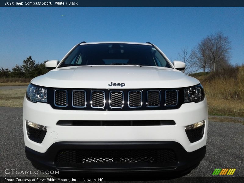 White / Black 2020 Jeep Compass Sport