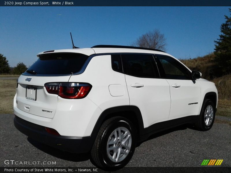 White / Black 2020 Jeep Compass Sport